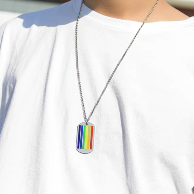 Rainbow LGBT Pride Stainless Steel Necklaces 